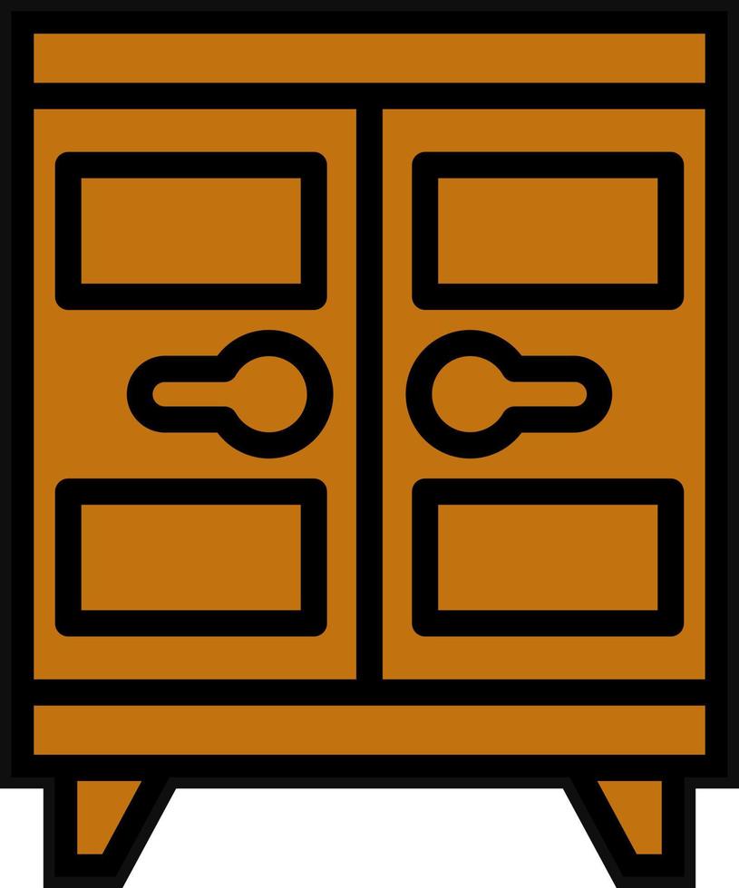 Schließfach-Vektor-Icon-Design vektor