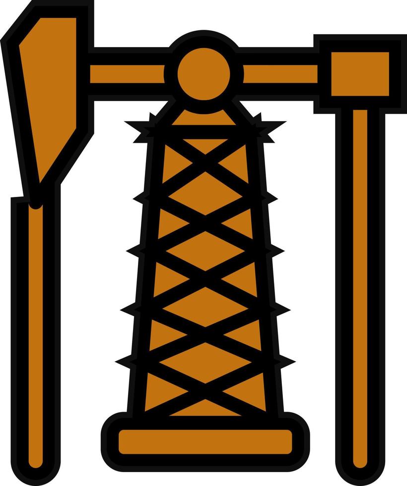 Ölpumpen-Vektor-Icon-Design vektor