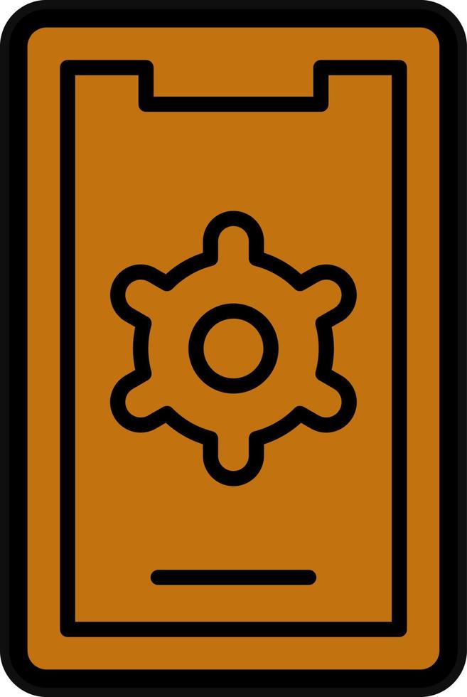 Handy, Mobiltelefon die Einstellungen Vektor Symbol Design