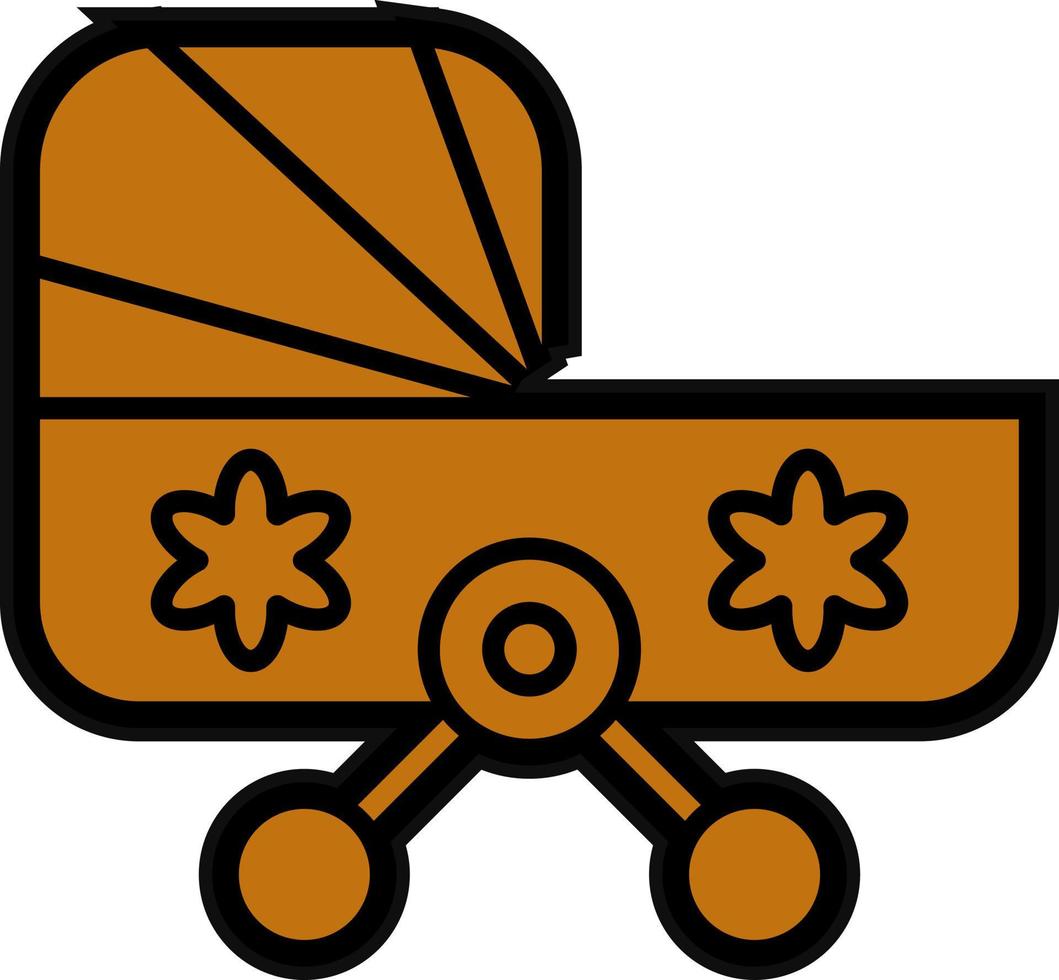 Baby Kinderwagen Vektor Symbol Design