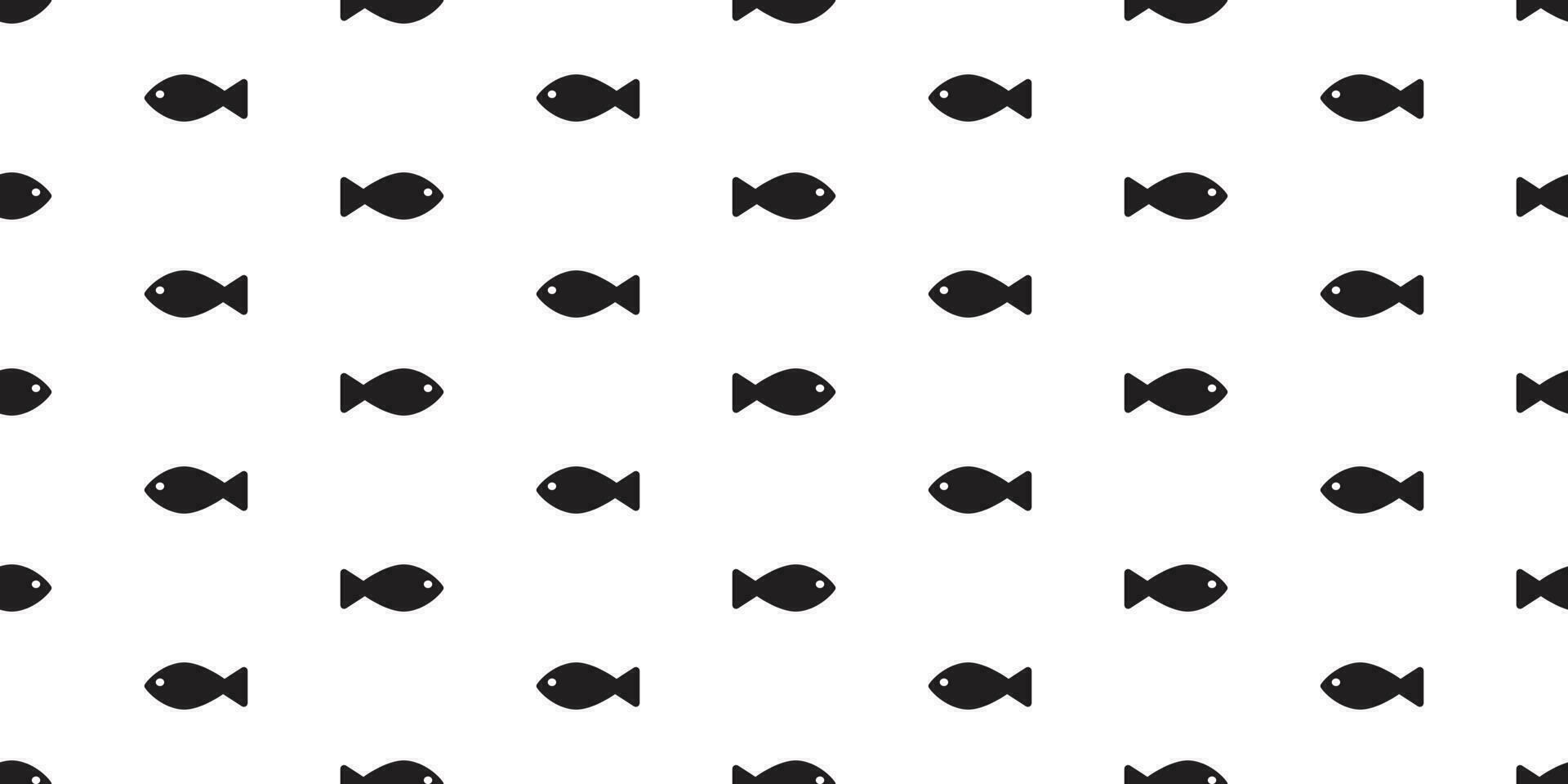 Fisch nahtlos Muster Vektor Hai Lachs Schal isoliert Hintergrund Hintergrund Hintergrund