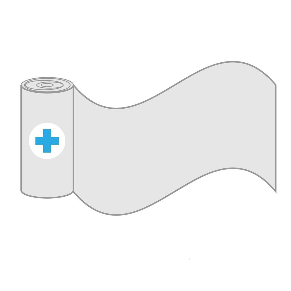 flache Bandage Illustration. einfaches gefülltes Verbandsymbol vektor