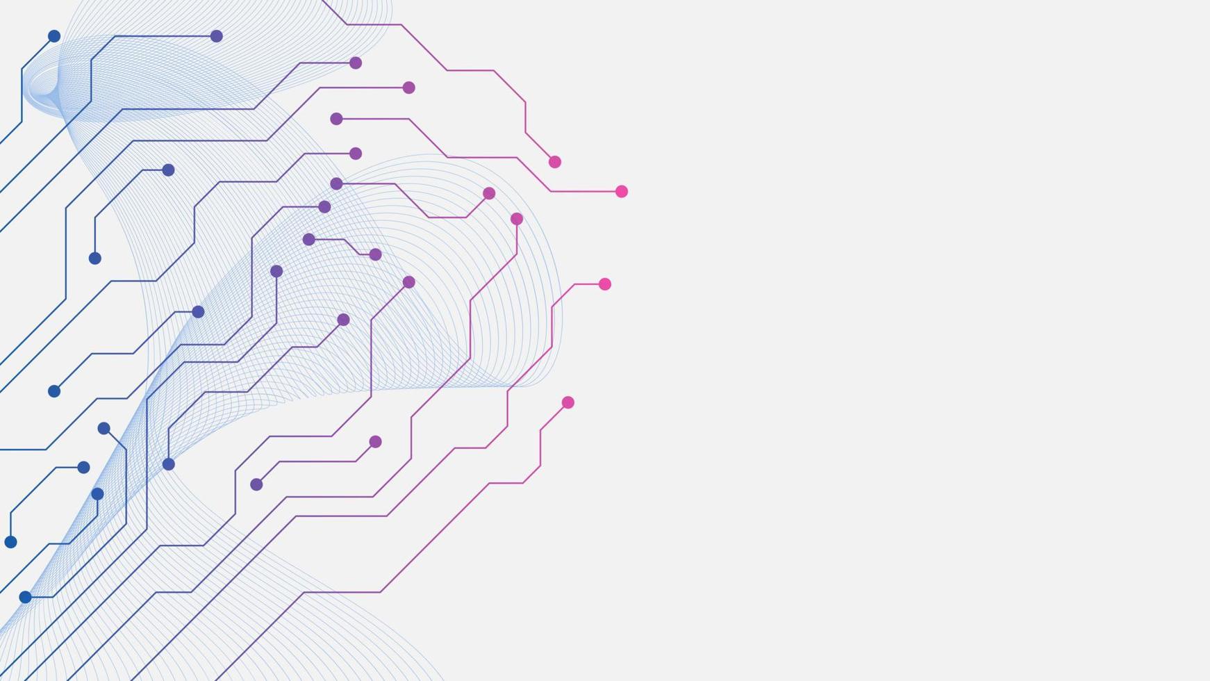 teknologi elektronisk krets styrelse textur på vit för teknik begrepp bakgrund. hög tech mall design. vektor illustration.