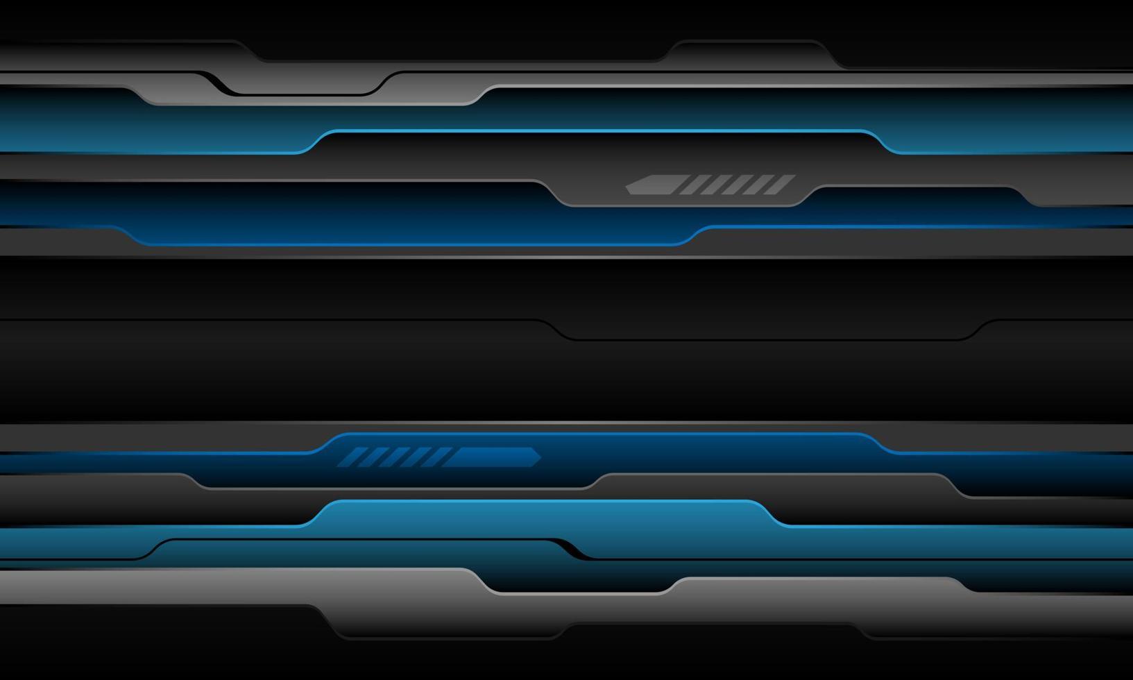abstrakt blå grå svart cyber linje geometrisk lager överlappning design modern trogen teknologi bakgrund vektor