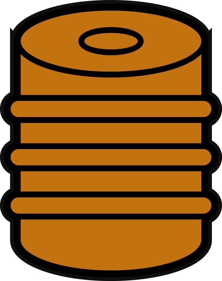 Barrel-Vektor-Icon-Design vektor