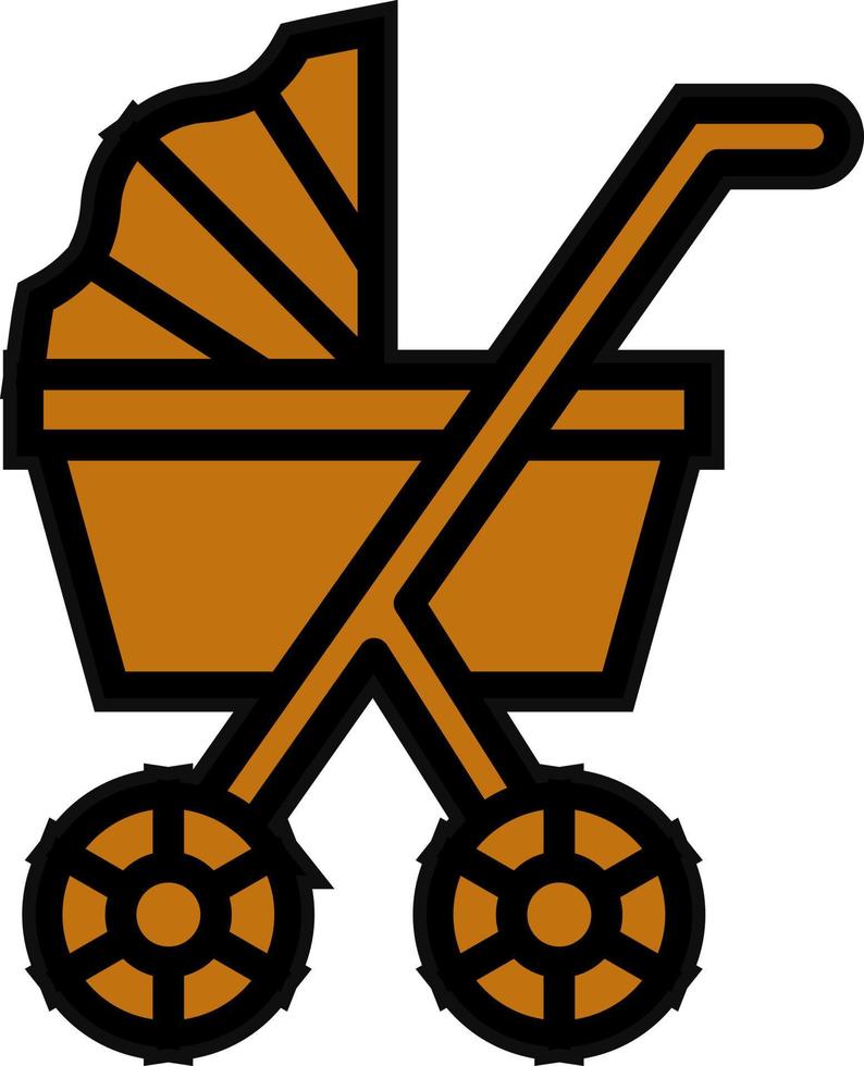 Kinderwagen Vektor Symbol Design