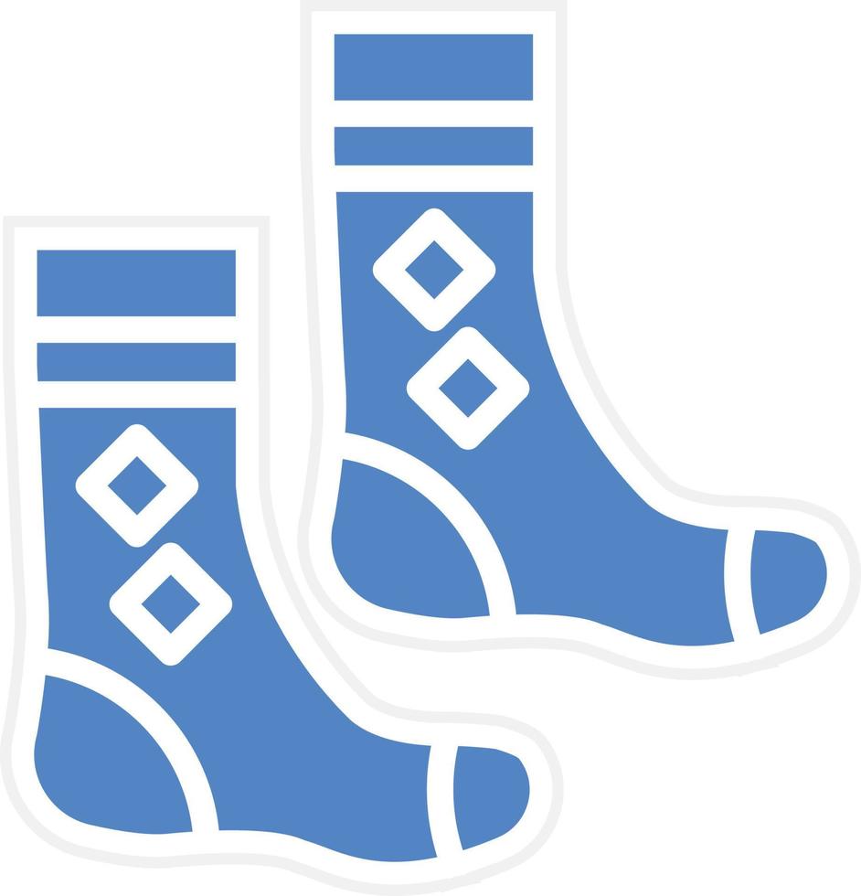 Socken-Vektor-Icon-Design vektor