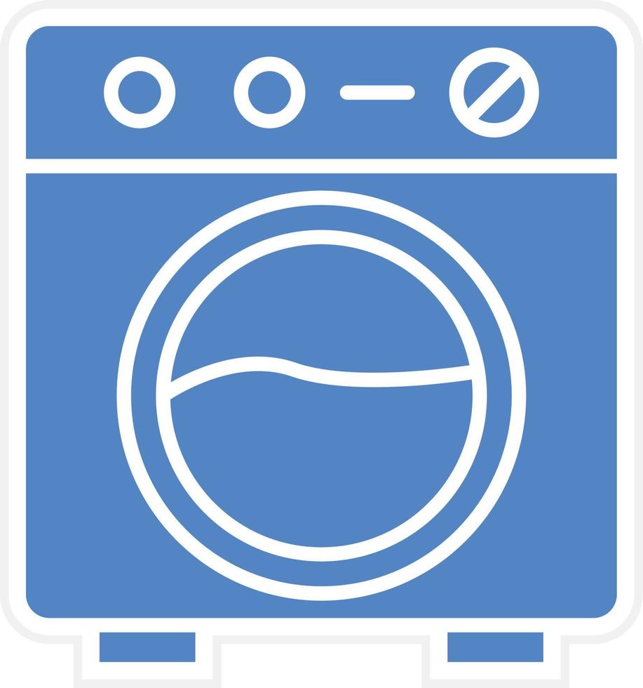 Waschmaschine-Vektor-Icon-Design vektor