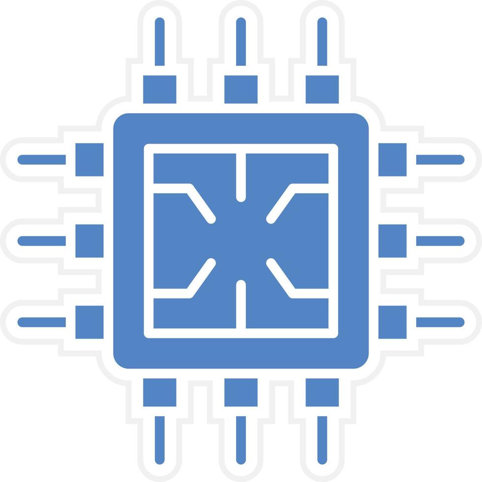 CPU-Vektor-Icon-Design vektor