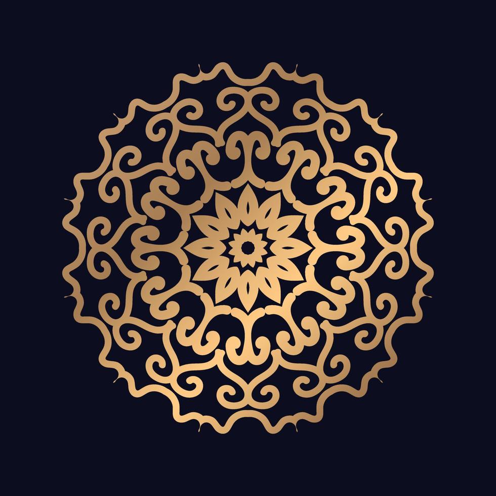 Luxus Mandala Design Element Ornament Dekoration Mandala Design Hintergrund vektor