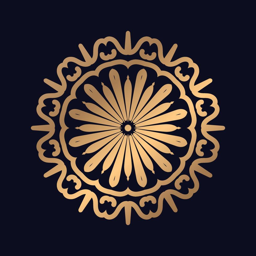 zirkuliert Blumen- runden Ornament. orientalisch Muster Mandala Design Hintergrund vektor