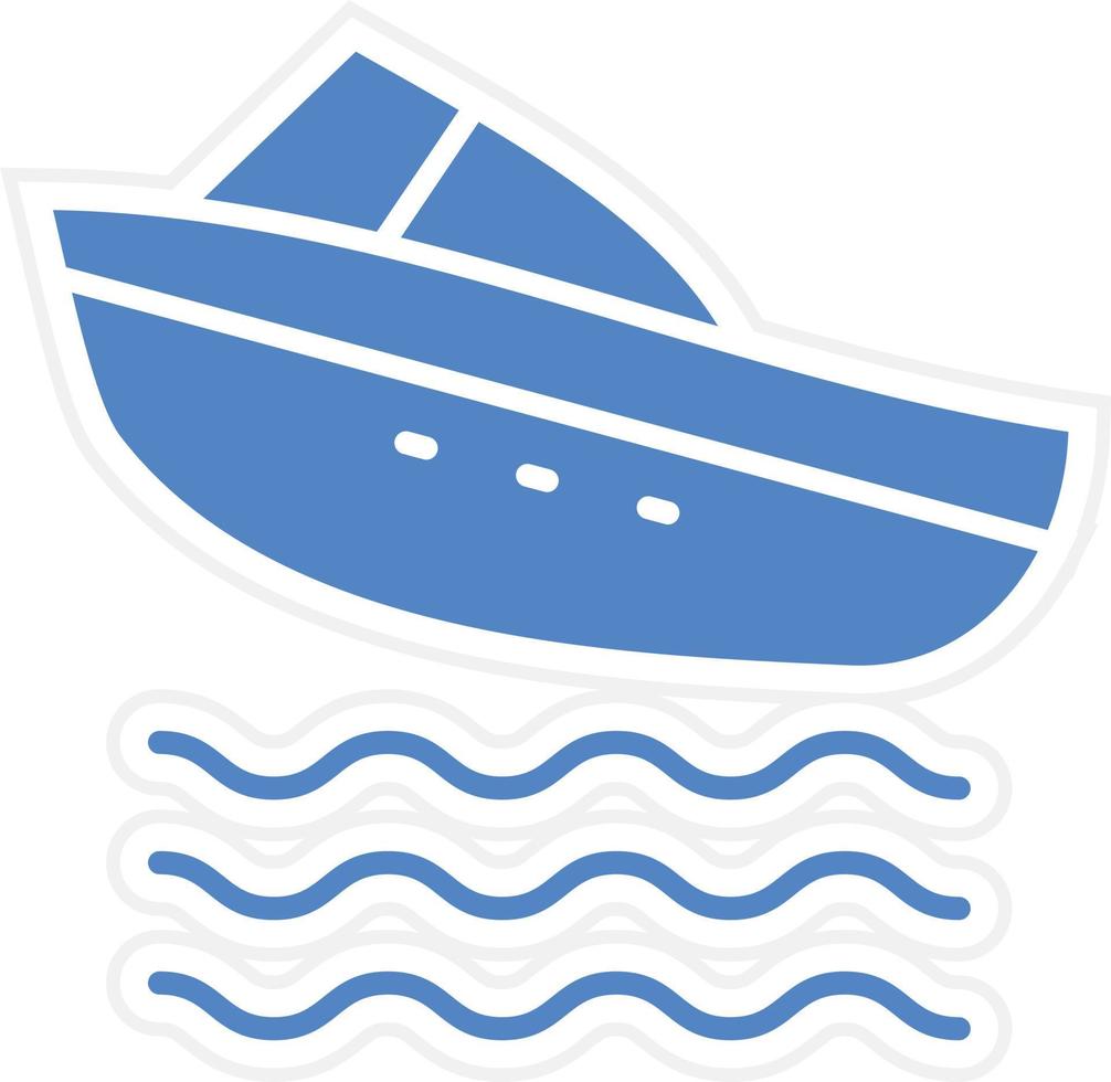 Geschwindigkeit Boot Vektor Symbol Design