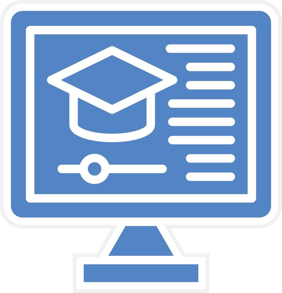 Online-Kurs-Vektor-Icon-Design vektor