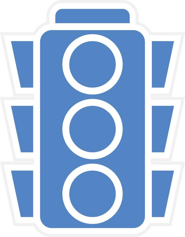 Ampel-Vektor-Icon-Design vektor