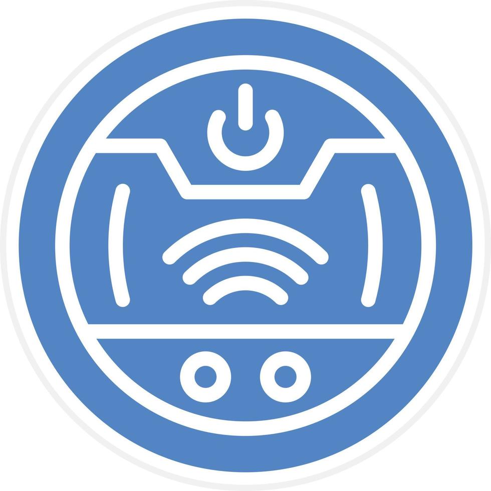 Roboter Vakuum Vektor Symbol Design