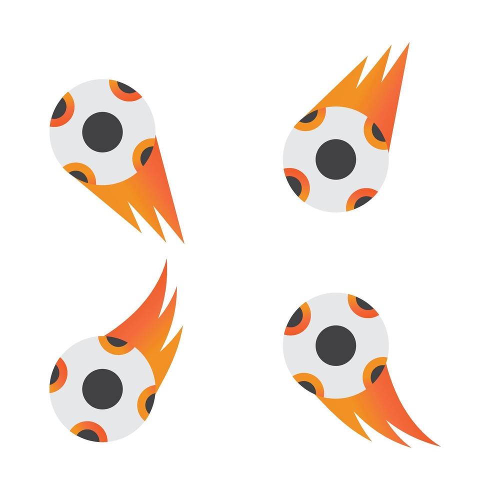 Fußballschild Illlustration Design. Fußballschild-Symbol lokalisiert auf weißem Hintergrund. gebrauchsfertiger Vektor. vektor