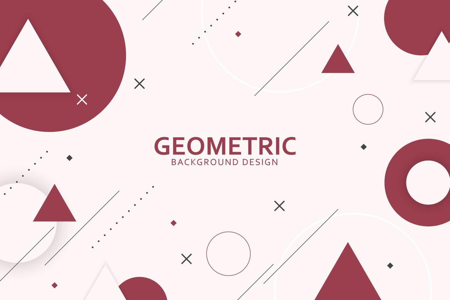 abstrakt geometrisch Hintergrund Design mit Kreis und Dreieck Formen vektor