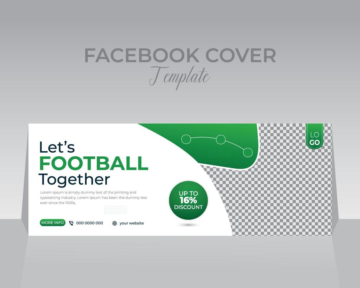 Sport Facebook Startseite Vorlage Design vektor