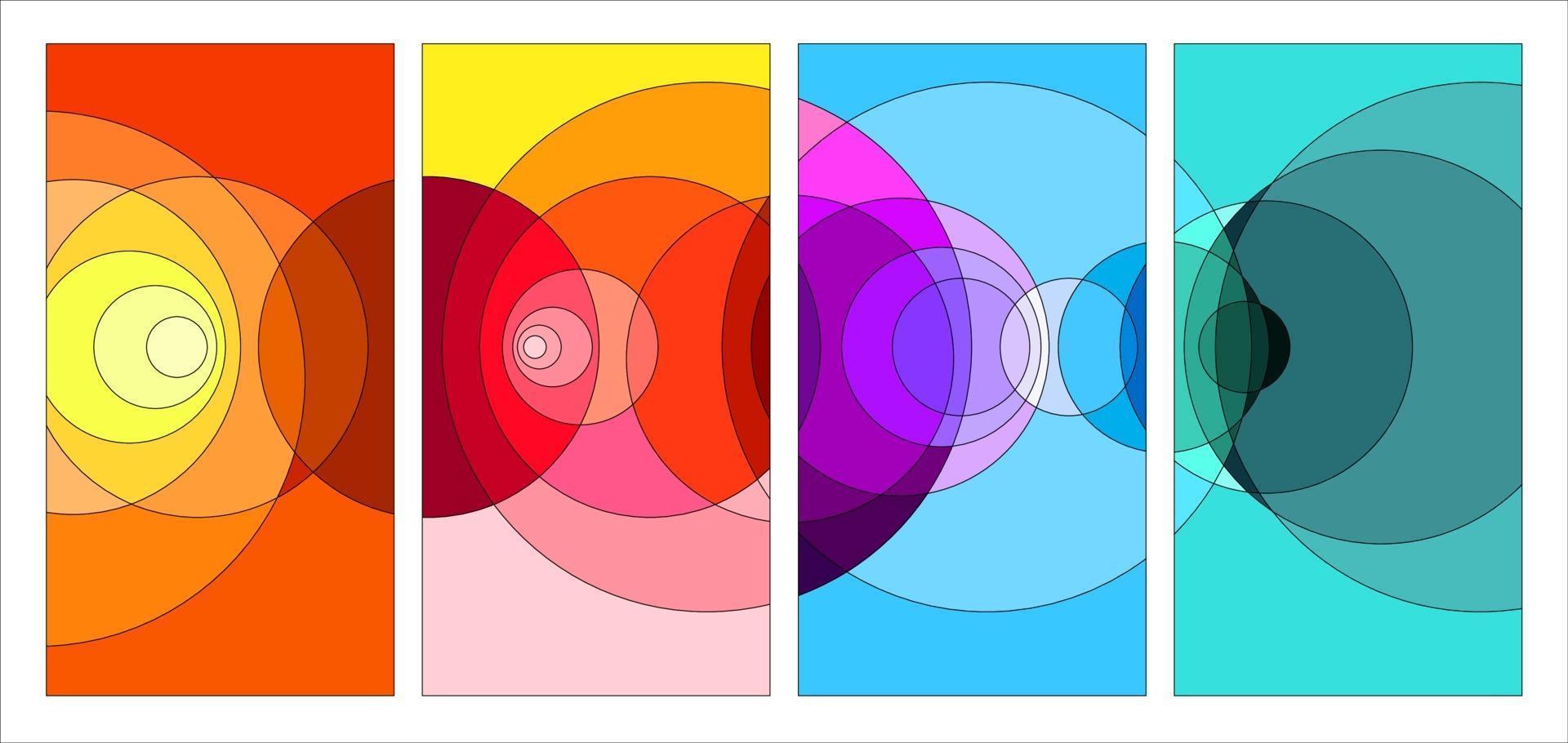 vektor färgglad abstrakt vätska och geometrisk psykedelisk bakgrund