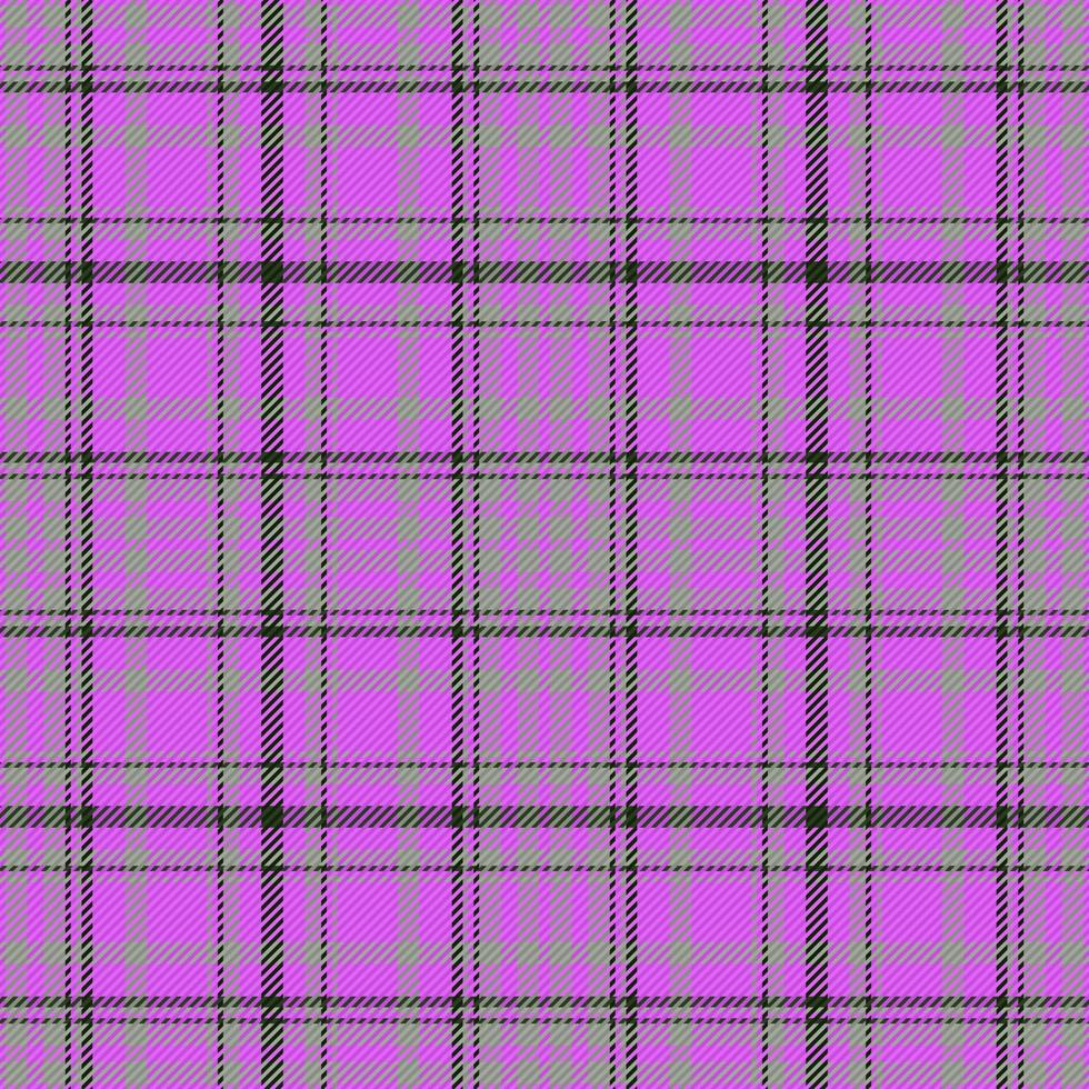 Stoff Textil- Vektor. prüfen Plaid Muster. Tartan Hintergrund Textur nahtlos. vektor