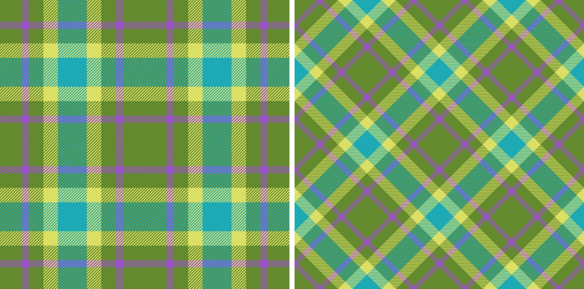 Hintergrund prüfen Schottenstoff. Muster nahtlos Plaid. Stoff Textil- Textur Vektor. vektor