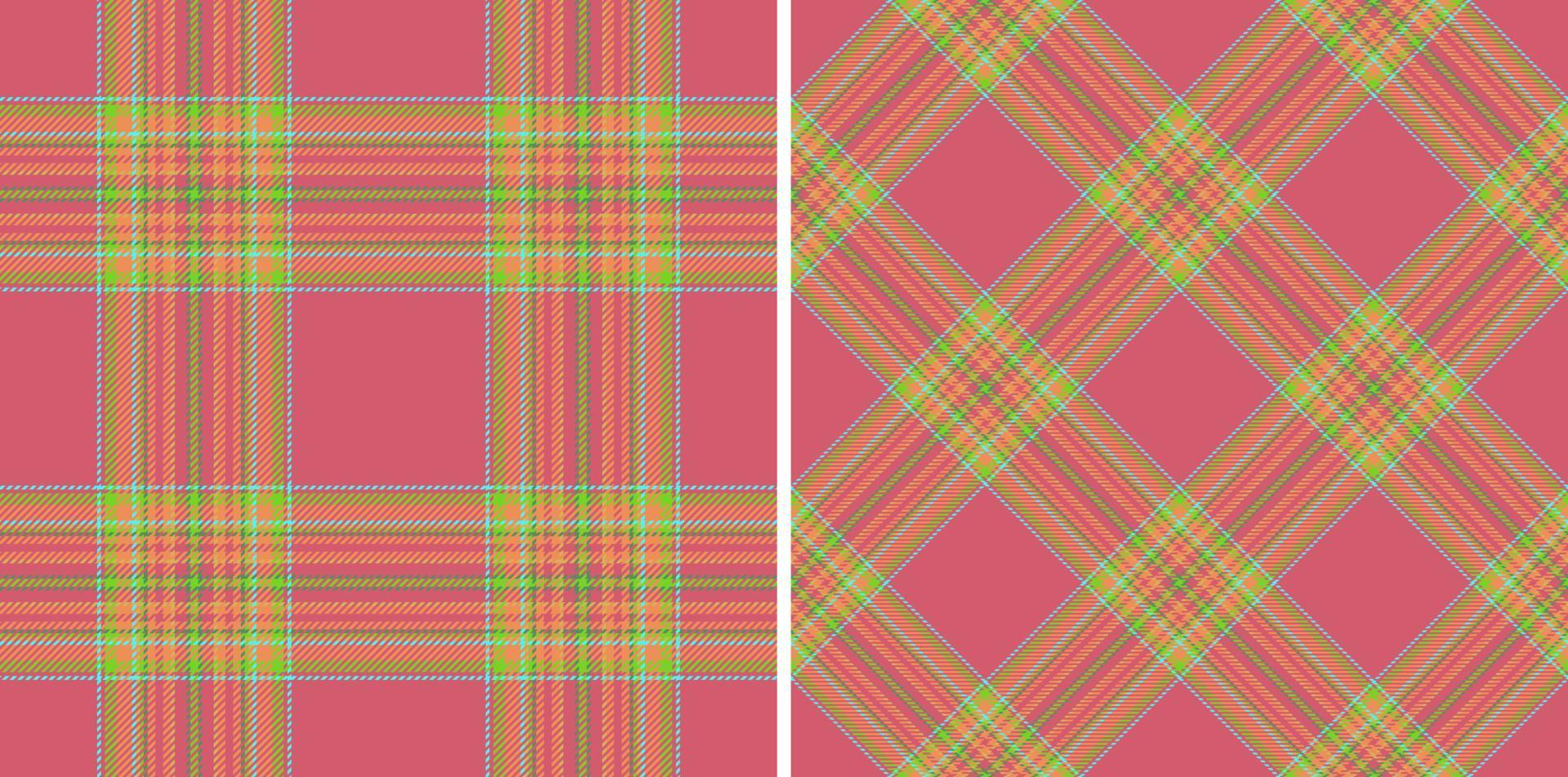 Plaid nahtlos Textur. Vektor prüfen Schottenstoff. Muster Hintergrund Textil- Stoff.