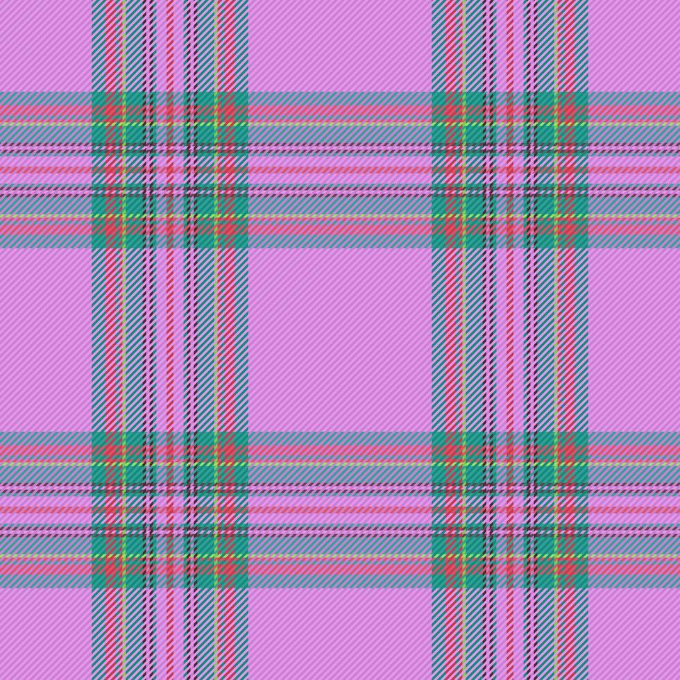 Tartan Plaid Textil. Textur Vektor nahtlos. Muster prüfen Hintergrund Stoff.