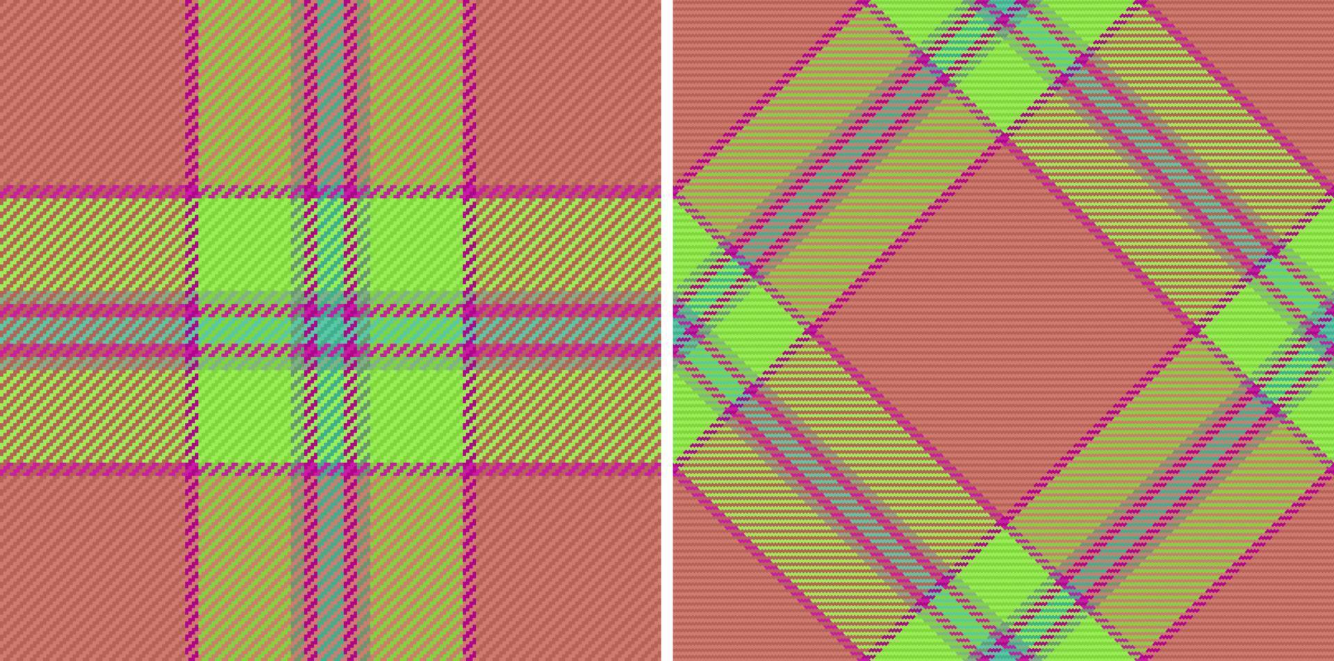 Textil- Tartan nahtlos. Plaid Vektor Hintergrund. Muster Textur prüfen Stoff.