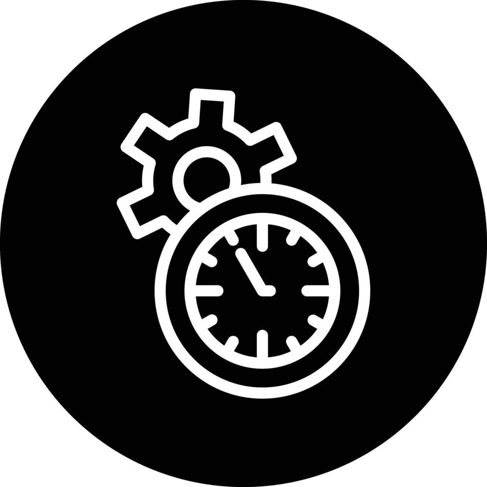 Zeitmanagement-Vektor-Icon-Design vektor