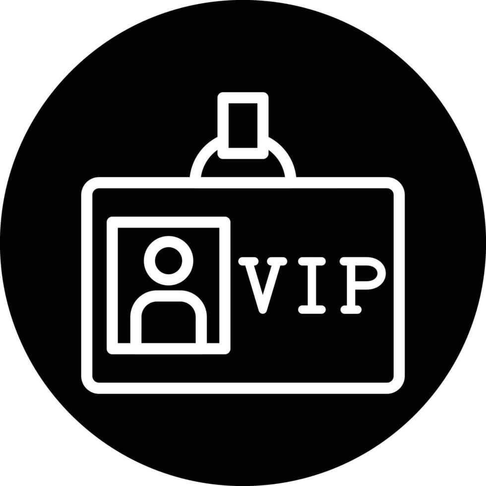 VIP-Pass-Vektor-Icon-Design vektor