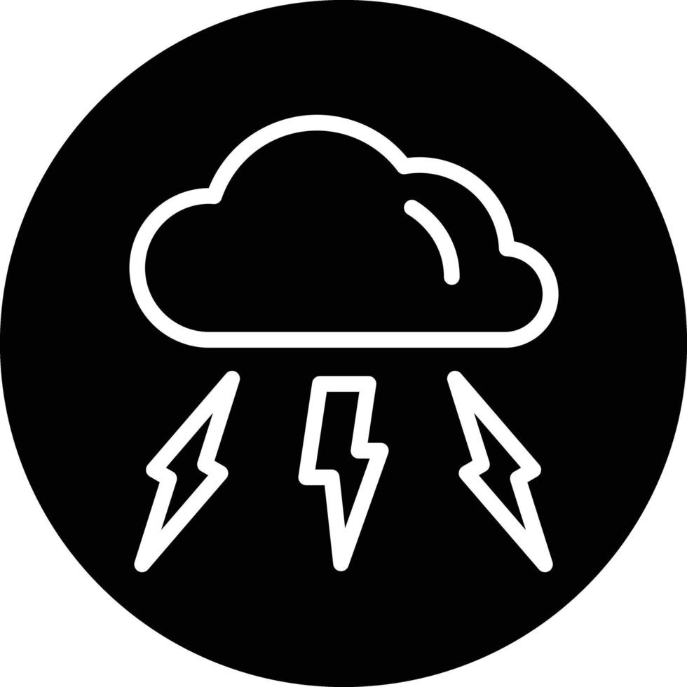 Sturm-Vektor-Icon-Design vektor