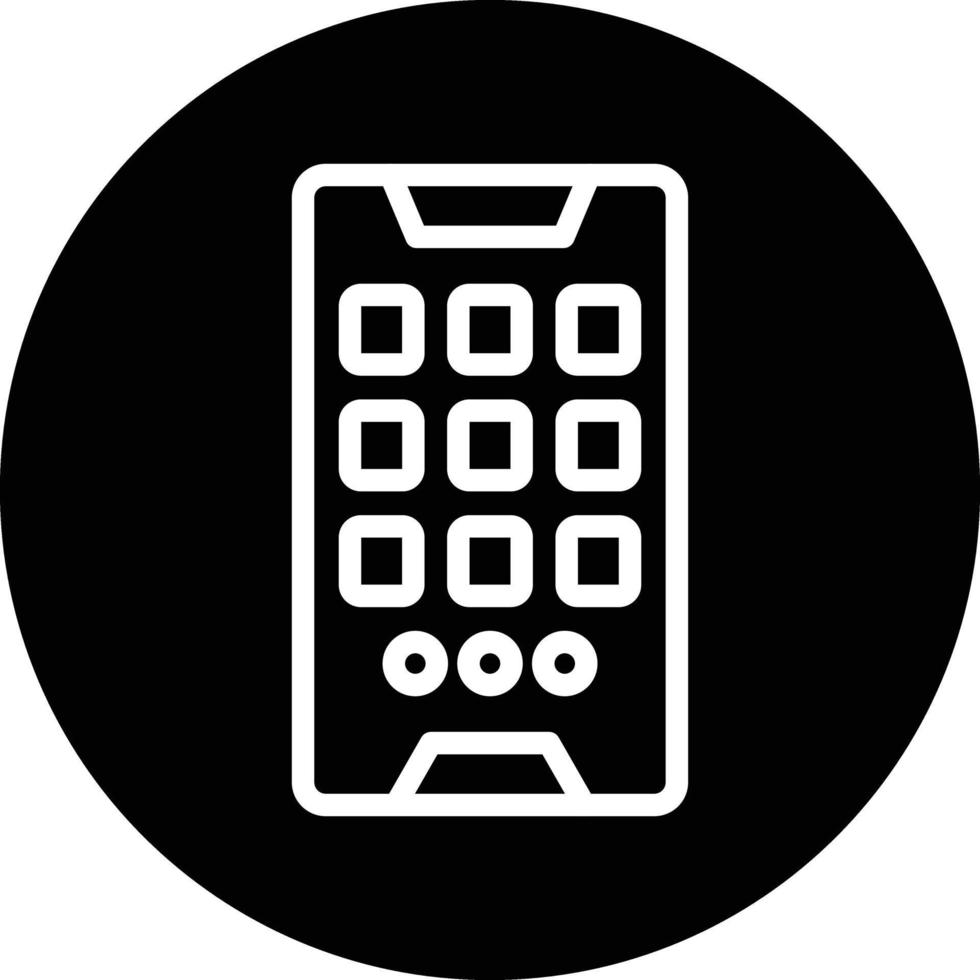 Handy, Mobiltelefon Apps Vektor Symbol Design