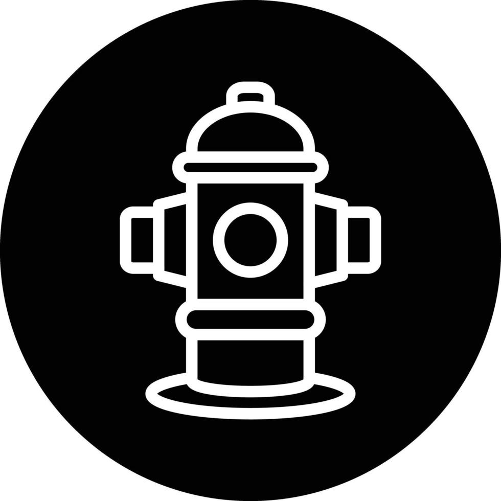 Hydranten-Vektor-Icon-Design vektor