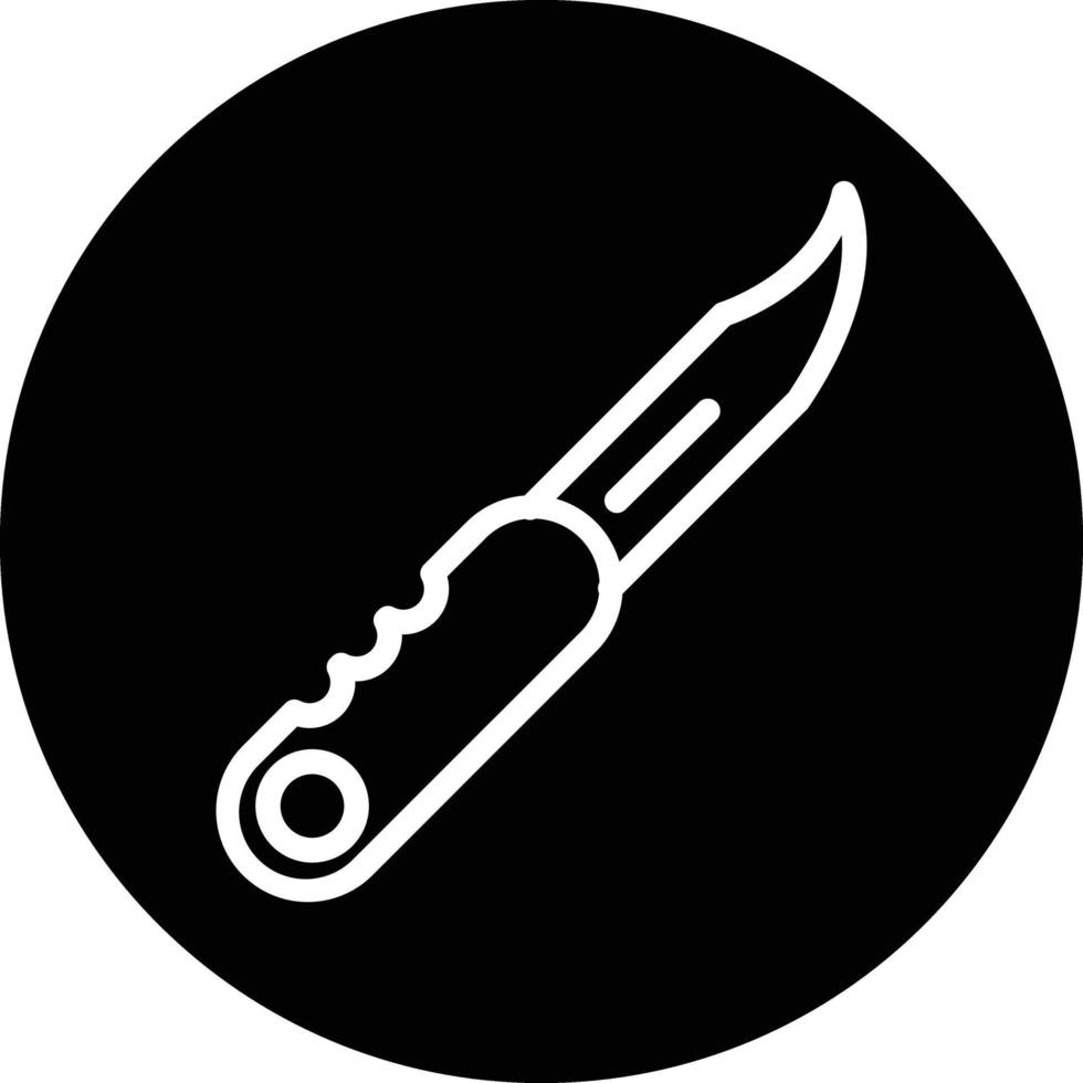 Tasche Messer Vektor Symbol Design