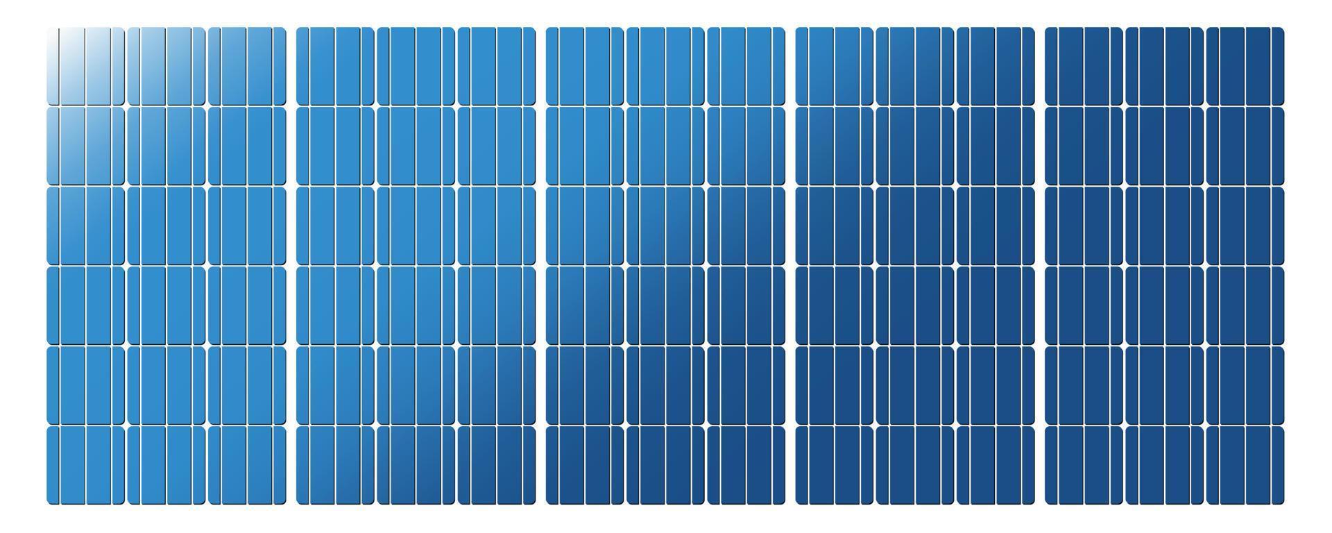 sol- panel mönster, grafisk med fotovolatiska systemet, former av sol- energi systemet. layout ,mall, eco design av tak element. vektor