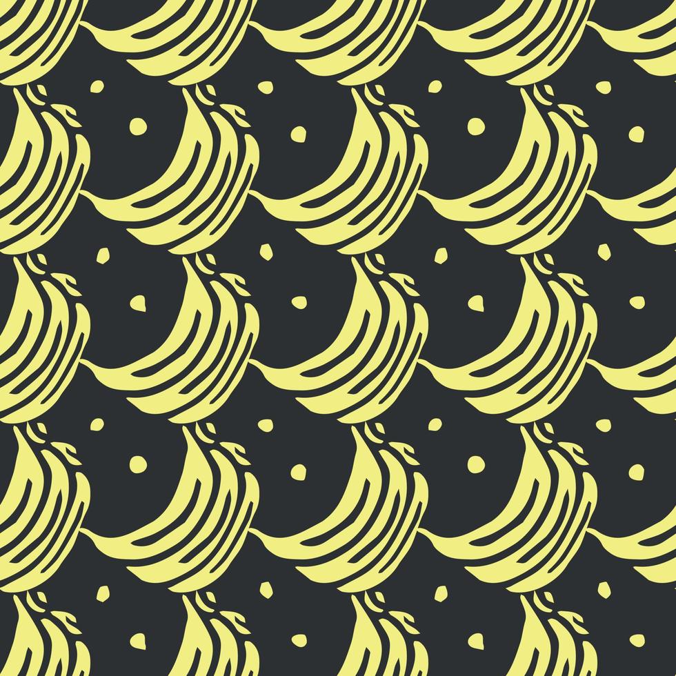 sömlösa bananmönster. doodle banan bakgrund vektor