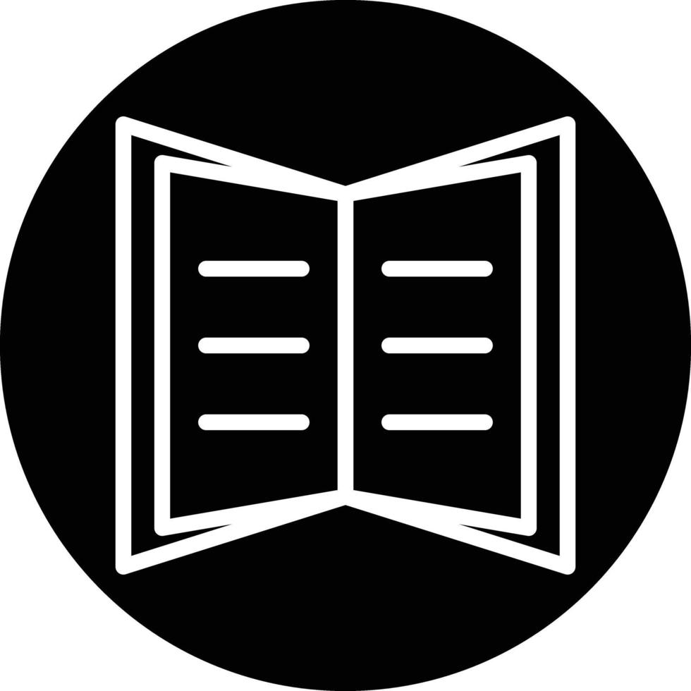 offenes Buch-Vektor-Icon-Design vektor