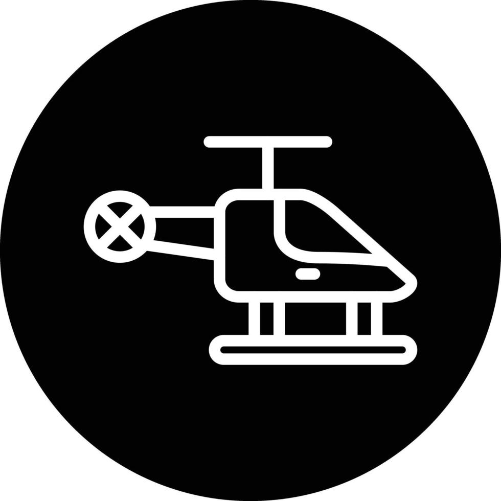 Hubschrauber-Vektor-Icon-Design vektor