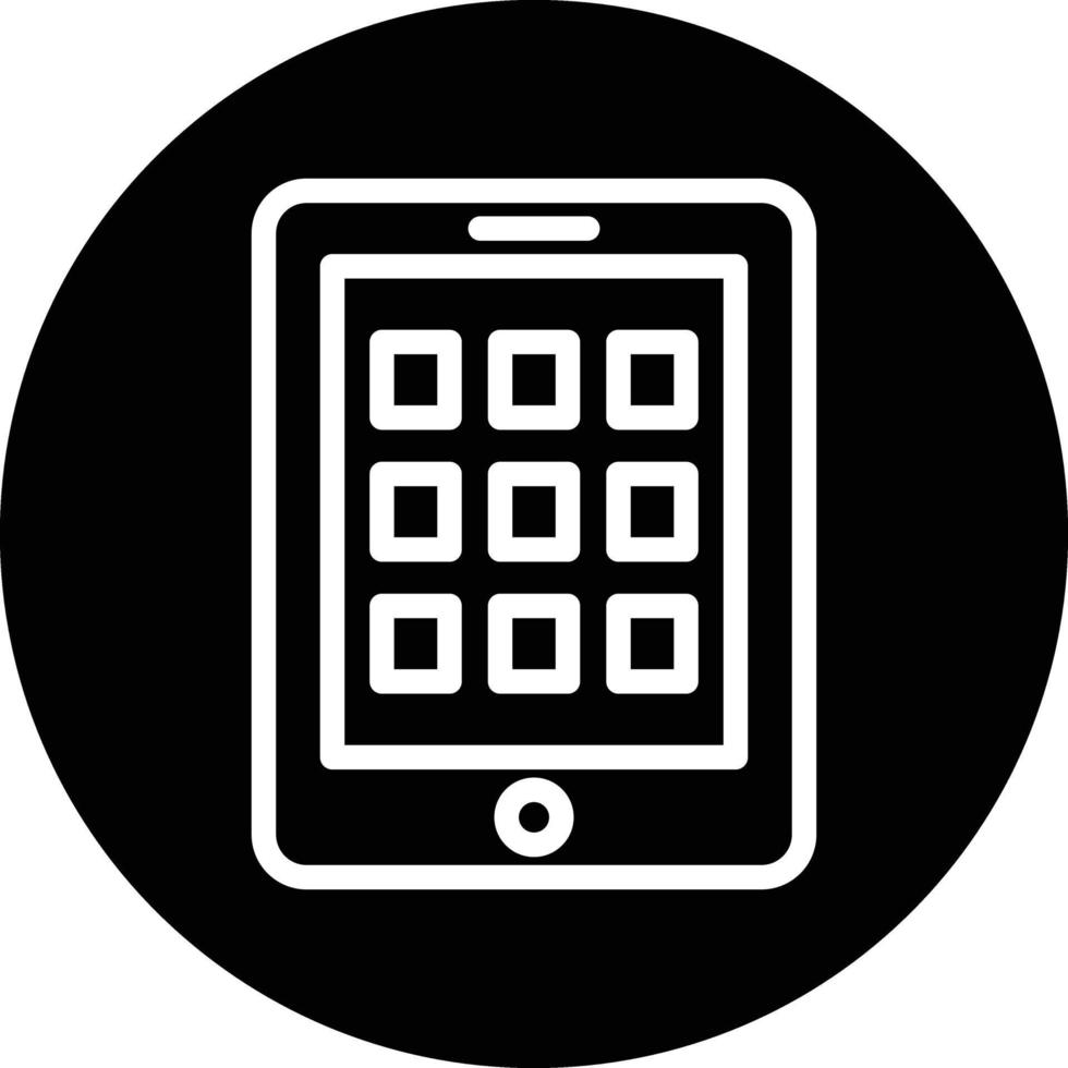 Tablet-Vektor-Icon-Design vektor