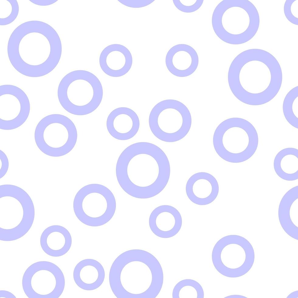 sömlös mönster av lila cirklar på en vit bakgrund vektor