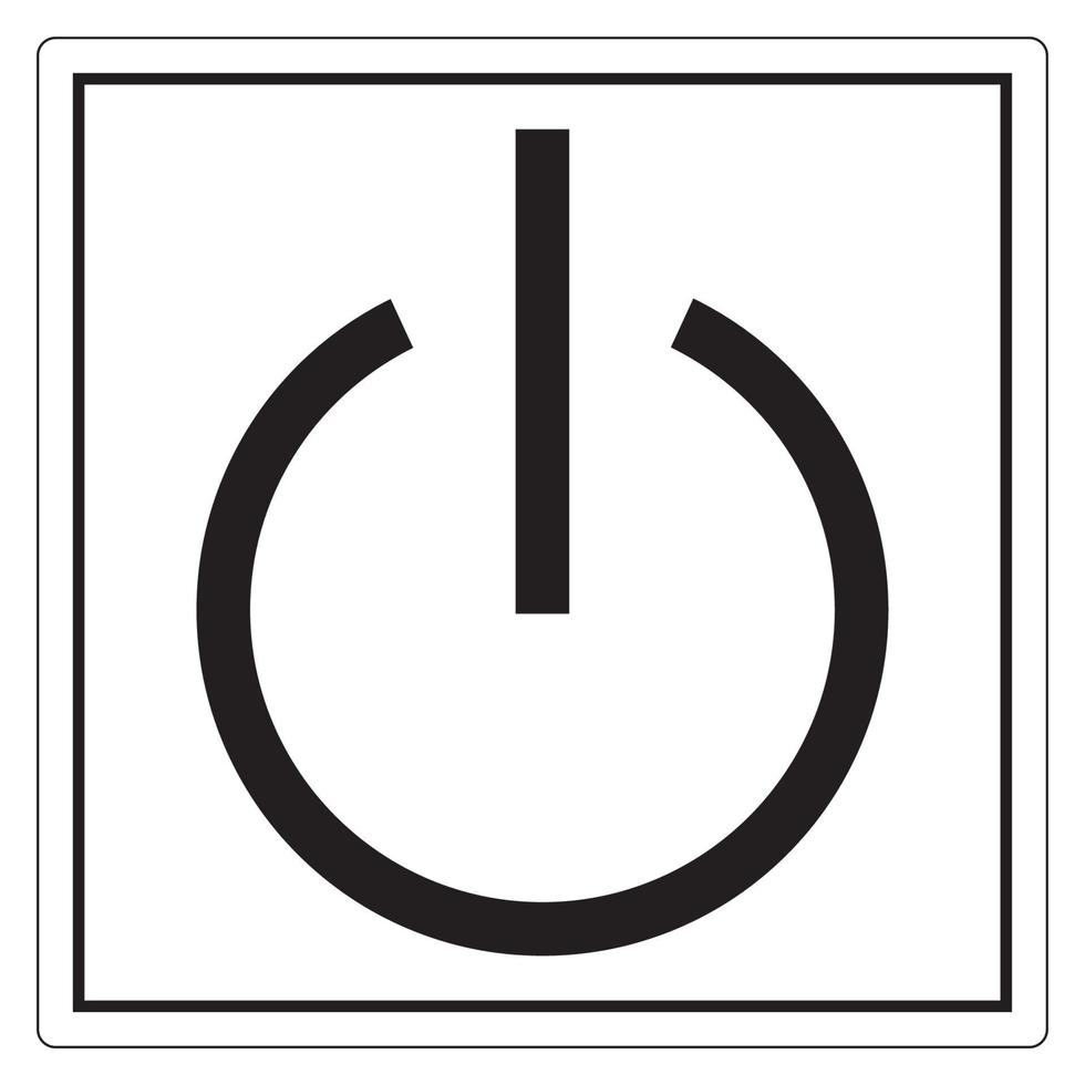 Standby-Symbolzeichen, Vektorillustration, isolieren auf weißem Hintergrundetikett. eps10 vektor