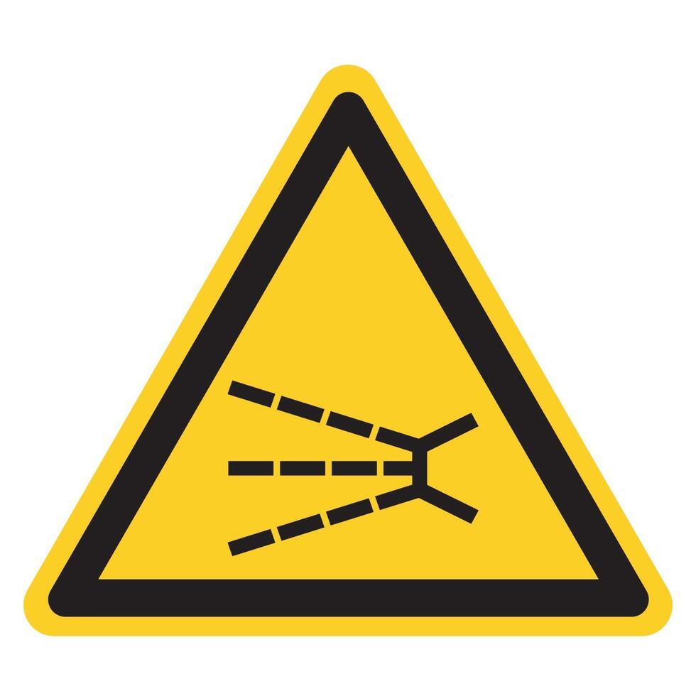 stänkande farosymboltecken, vektorillustration, isolera på vit bakgrundsetikett .eps10 vektor