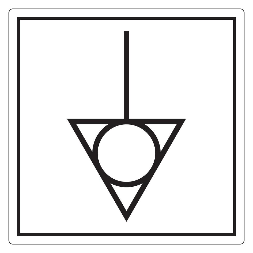 Äquipotential Symbol Zeichen, Vektor-Illustration, auf weißem Hintergrund Etikett zu isolieren. eps10 vektor