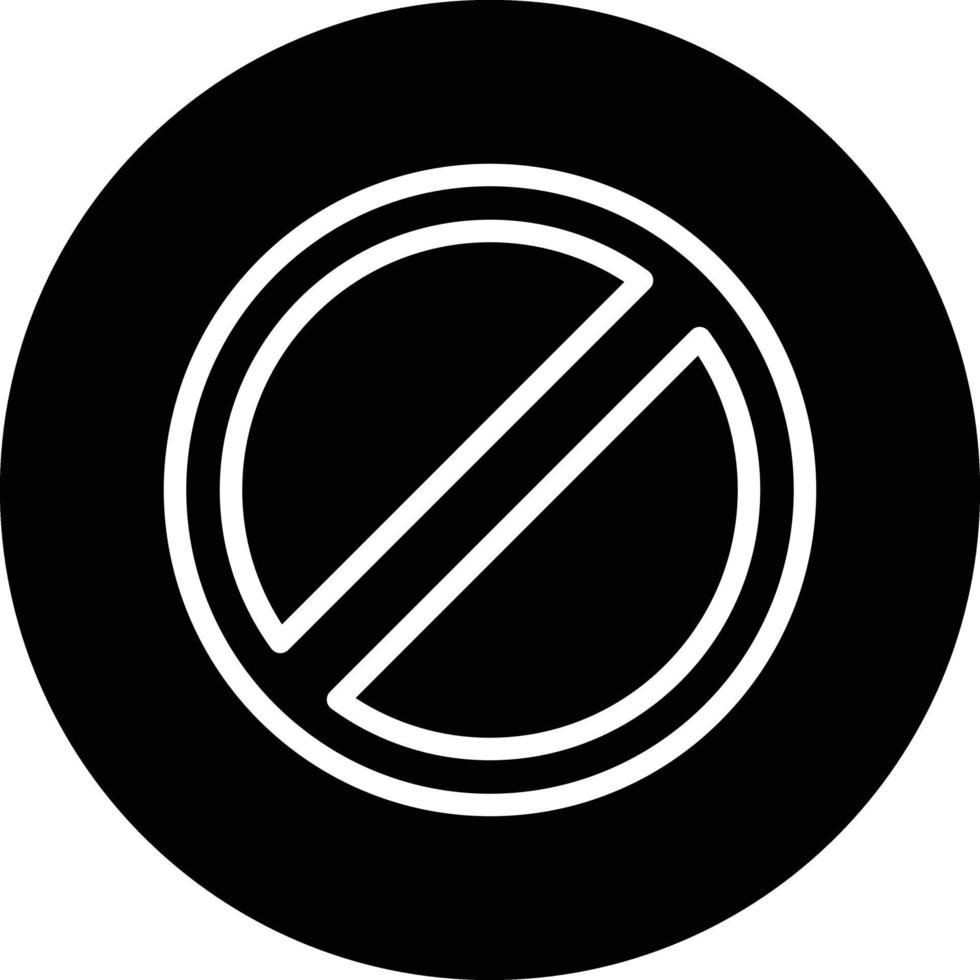 förbjuden vektor ikon design