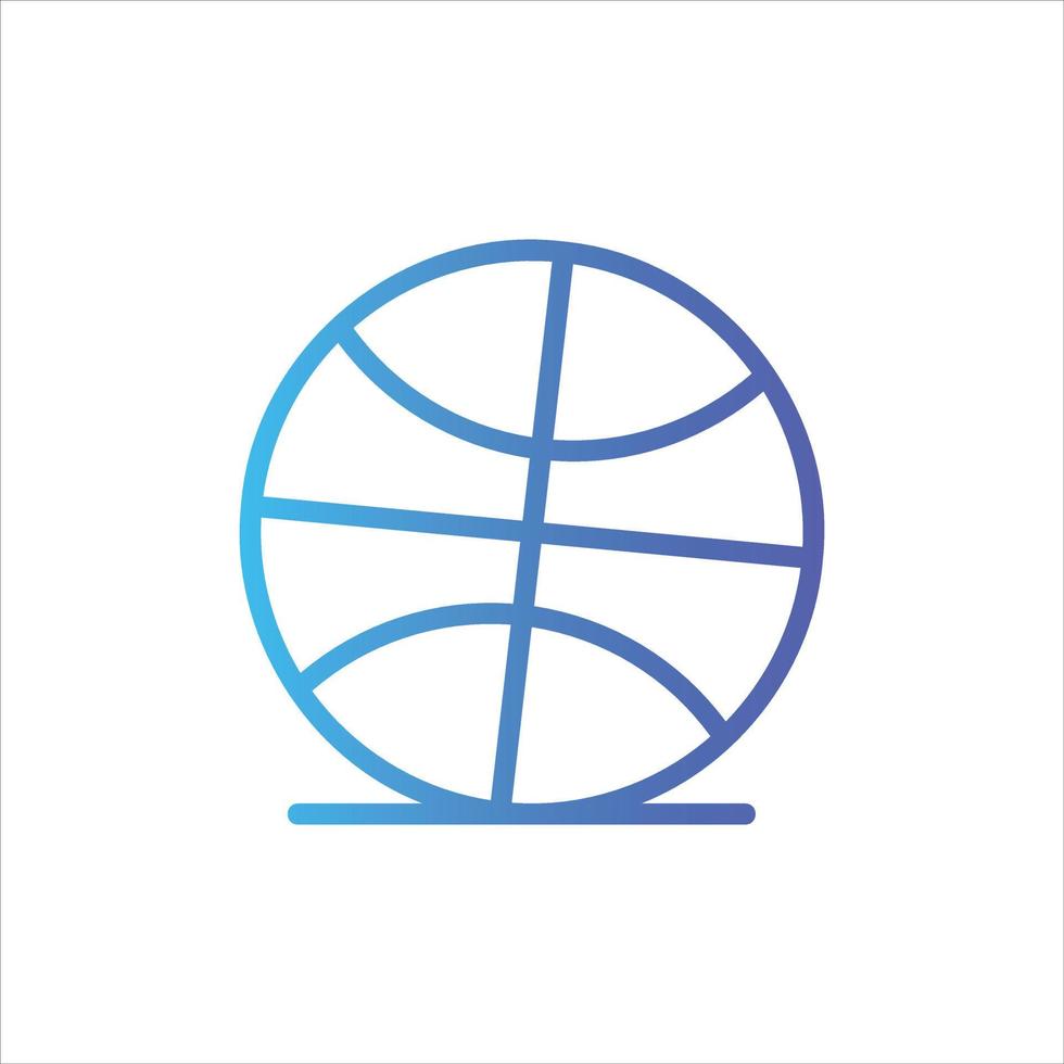 basketboll ikon med isolerat Vektor och transparent bakgrund