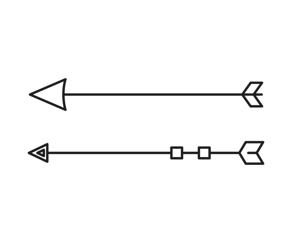 Pfeile Dekoration Strichzeichnungen Illustration vektor