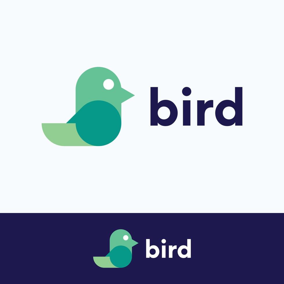 fågel logotyp design. logotyp företags- identitet. vektor