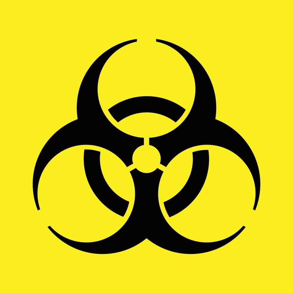 Logo von biomedizinisch Abfall vektor