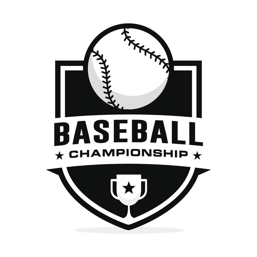 baseboll logotyp design vektor illustration