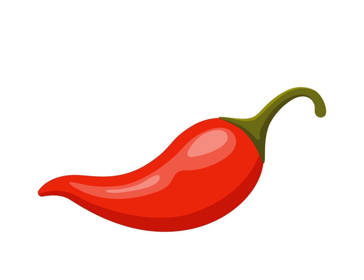 chili peppar. mexikansk traditionell mat, röd kryddad varm chili paprika. vektor illustration.